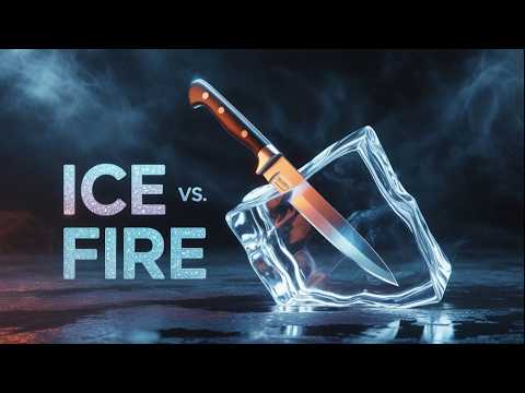 Can a Superheated Blade Destroy Ice Instantly?