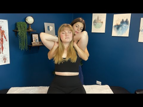 ASMR Chiropractic Adjustment Full Body Neck, Shoulders, Back Realignment (Best Toe Cracks)