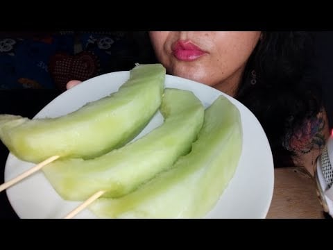 ASMR Comiendo melón 🍈 con tajin