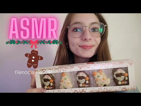 ASMR | Especial Natal: Comendo figurinhas natalícias 🤫🍫🎄🎅