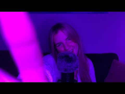 ASMR Inaudible Whisper Ramble and Mouth Sounds *hand movements*
