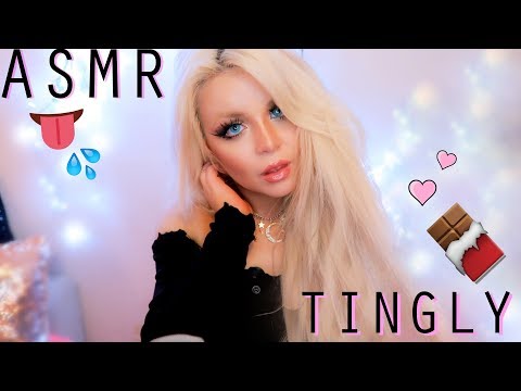 ASMR TINGLES ( kissing, licking, tongue clicking, mouth sounds, tingly words )