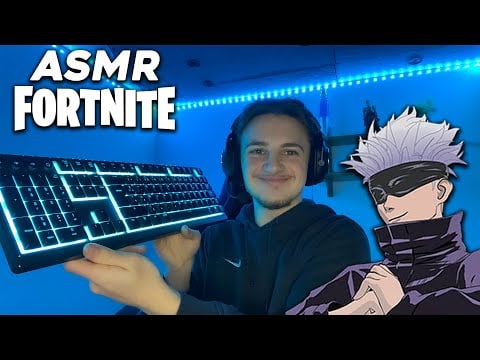 ASMR - Gojo Satoru sur Fortnite ! (bruit de clavier + bouche)