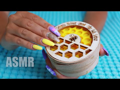 ASMR SOAP Honey Satisfying TAPPING Long Nails Whisper | АСМР МЫЛО Медовое Резка Таппинг 100% МУРАШКИ