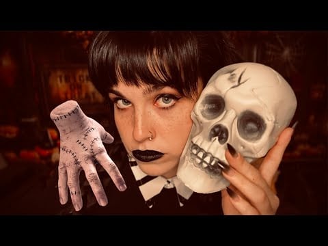 ASMR Autistic: Wednesday Addams Does your Manicure (Thing POV)💅🏻🖤
