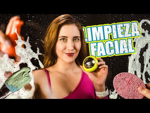 ASMR LIMPIEZA FACIAL PROFUNDA | ASMR Español | Asmr with Sasha