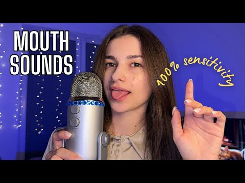 Asmr🎙️Mouth Sounds👄💤slow, spit painting, coconut rain 🪵☔️