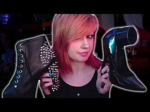 asmr my shoe collection 👡👠👢 (pleasers, jeffrey campbell, demonias, etc.)