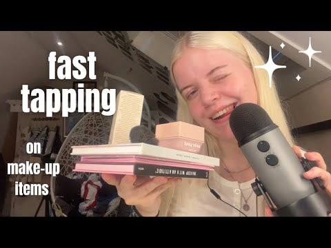 asmr | fast tapping on pallets + other make-up items!!