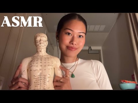 ASMR - acupuncture doll tapping & scratching  (no talking) / ft. Rose Forever NY