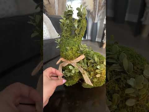 Mossy Easter Bunny Decor ASMR