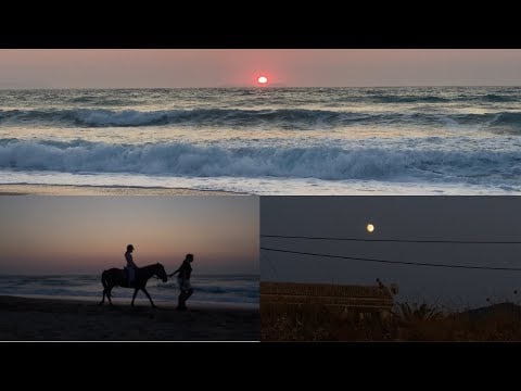 WATCH THE SUNSET WITH ME ~ relaxing ocean sounds 🩵🌊🇬🇷🏝️