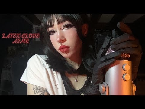 Latex Gloves & Fluffy Gloves ASMR | Sticky Sounds, Mic Rubbing, Fabric Sounds, Whispering