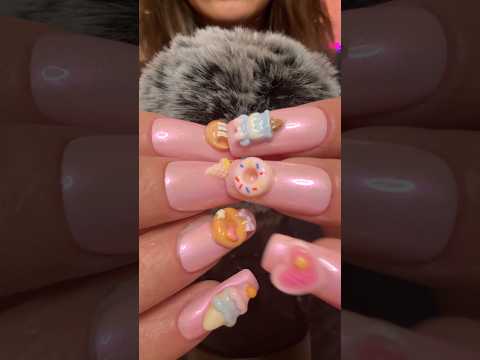 #asmr clacky nails & fuzzy mic triggers