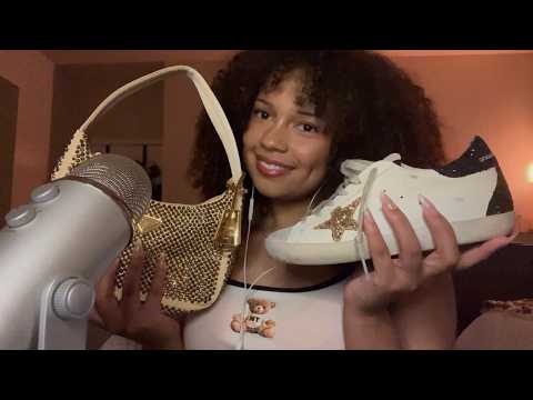 ASMR shoe & bag tapping and scratching for deep sleep