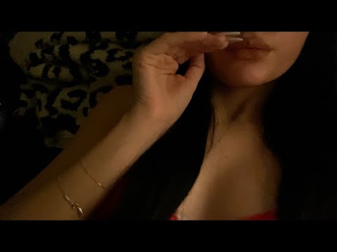 ASMR| FACE BRUSHING/LIGHT WHISPERS