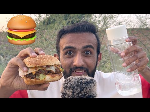 ASMR Eating Street Burger 🍔 