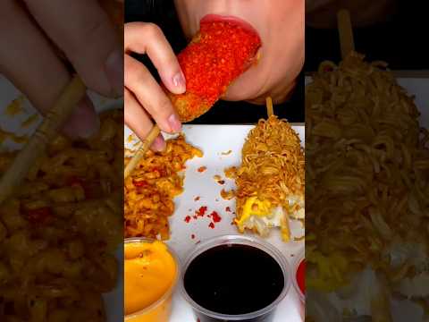 HOT CHEETOS KOREAN CORN DOG #asmr #korean #cheetos #food #eating #holidaysonshorts