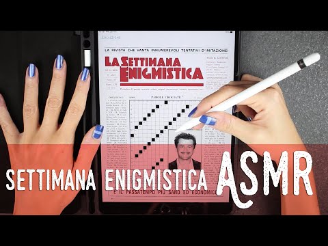 ASMR ita - 📝 SETTIMANA ENIGMISTICA di NOVEMBRE (Whispering)