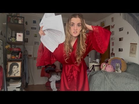 An Intimate Glimpse into the Life of a College Girl (ASMR typing & work with me study session)