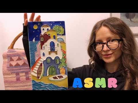 ASMR Fall Thrift Haul 🧡 Baby Doll Jacket, Art from Italy, Post Cards 🧡 Tapping, Soft Spoken 🧡