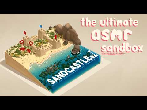 ASMR on a Virtual Beach 🏖️ Whispering While Playing Sandcastle