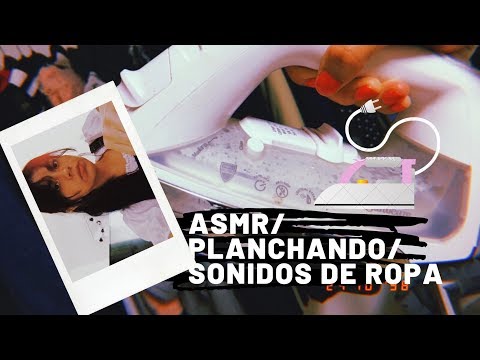 ASMR/ Sonidos de ropa/ Planchando ropa/ Muy relajante/ Andrea ASMR 🦋