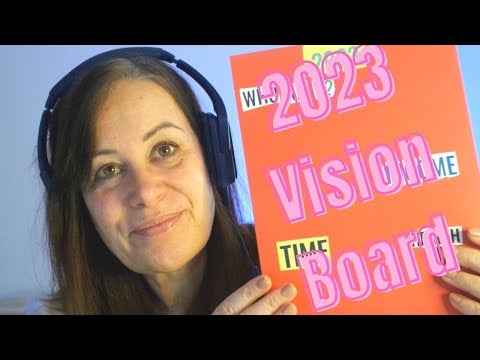 ASMR Whispered Chat Welsh Accent: My Vision Board Update