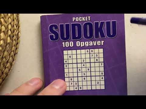 ASMR Solving an easy, medium and hard sudoku puzzle - pocket sudoku