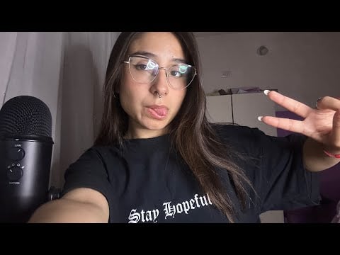 ASMR sigue mis instrucciones, focus on me/enfócate en mi