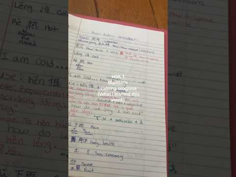 HSK 1 Mandarin learning progress . #fyp #languagelearning #mandarin #hsk1  #hsk