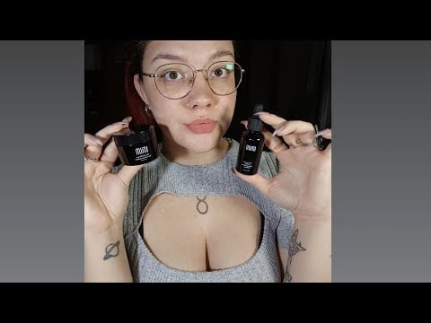 WHISPERING & LID SOUNDS (Collab. IMIM SKINCARE) 😴😍💜 | ASMR ITA