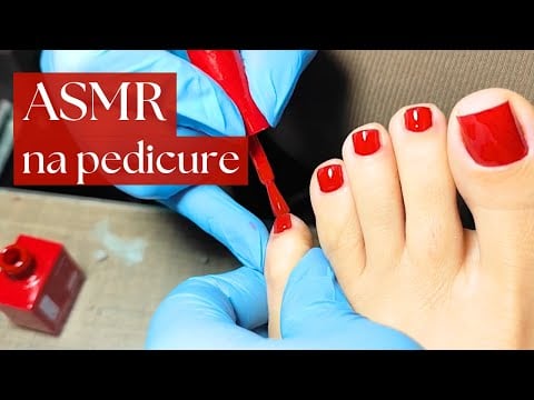 Cuidando dos Pés com ASMR: Pedicure Relaxante Caseirinho💅🏻😴