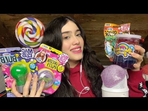 ASMR - PROBANDO SLIME DE $1 DÓLAR EN EL MICRÓFONO