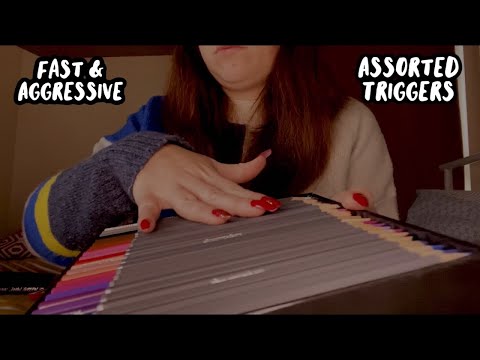 ASMR - Fast & Aggressive Assorted Triggers