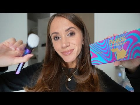 ASMR Doing Your Halloween Makeup 🐇🎃 (Alice in wonderland makeup)