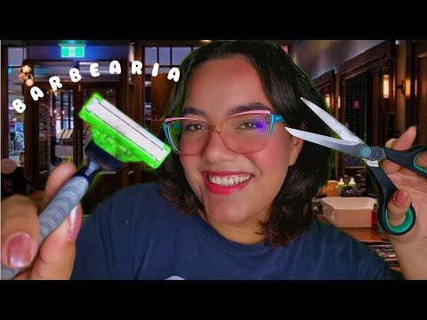 ASMR BARBEARIA | Removendo sua Barba e Cortando seu Cabelo 💈🪒🧔