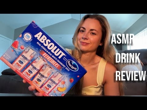 ASMR | Absolut Refreshers Drink Review 🌊🍉