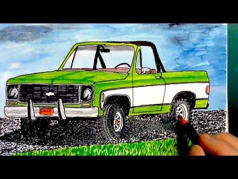 Drawing My Chevy Blazer - Relaxing Life Advice ASMR