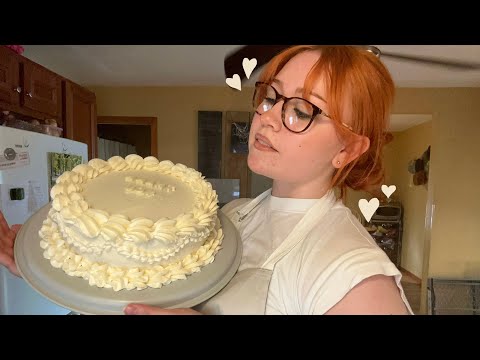 ASMR Bake and Decorate a Cake With Me (Close Whispered Voiceover)