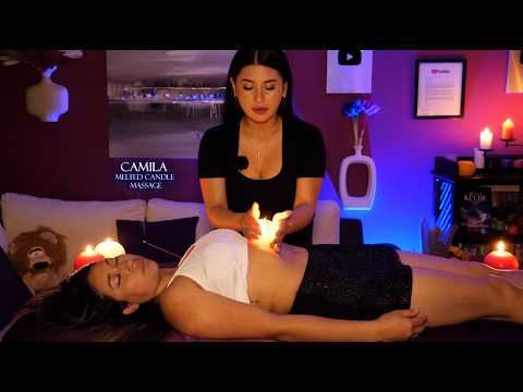 CAMILA ASMR 💙 RELAXING SESSION WITH MASSAGE CANDLE