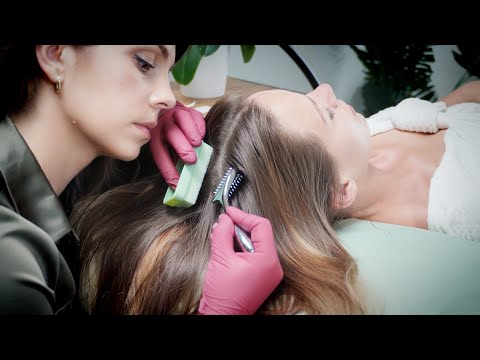 ASMR Sensory Scalp Exam Deep Relaxation Relief | Medical Treatment, Face, Skin Analysis| Soft Spoken