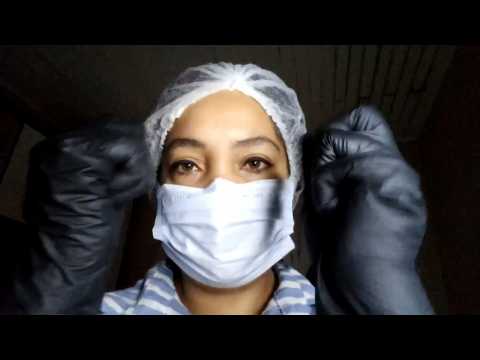 ASMR Dentista fazendo limpeza nos seus dentes (com muitos toques na tela, luvas, flúor, fala suave)🦷