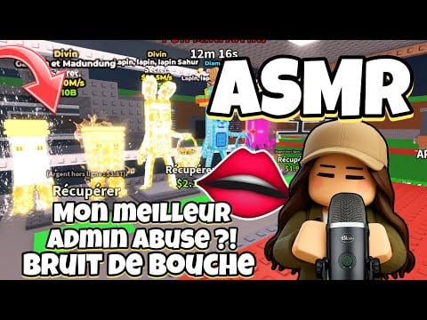 ASMR Français • MON MEILLEUR ADMIN ABUSE ?! BRUIT DE BOUCHE ET CHUCHOTEMENT SUR STEAL A BRAINROT 😴