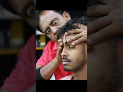Why So Serious ? The Big Eye Barber | ASMR Head Massage | ASMR Neck Crack By Big Eyes Barber #shorts