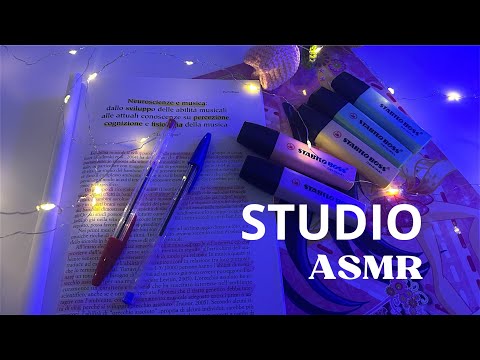 Studiamo Insieme ASMR 💙✨ *Whispering, Fire Sound*
