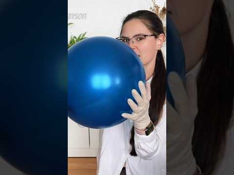 Blowing Blue Balloons #asmr #balloon #ballongame