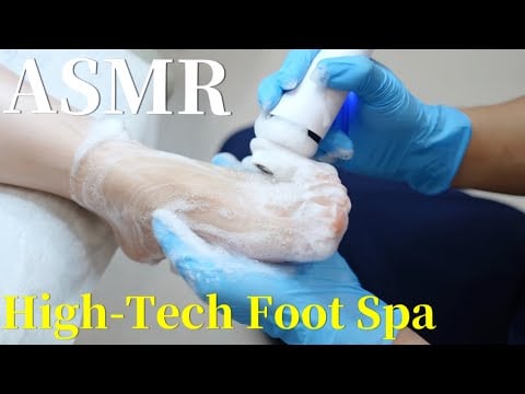 ASMR🦶🏻Most high-tech foot care ever？It tickled like crazy 😂