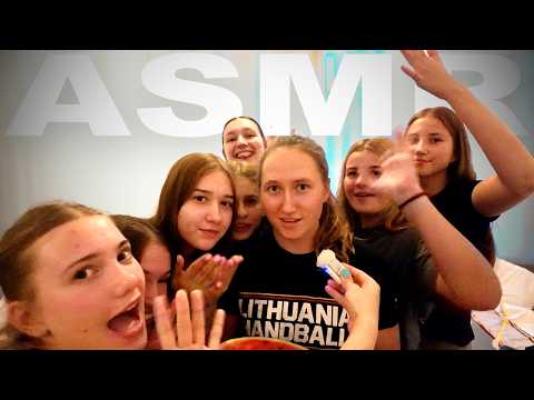 ASMR with the girl's team