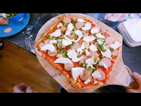 korean american fish pizza 길거리 음식 피자  맛집